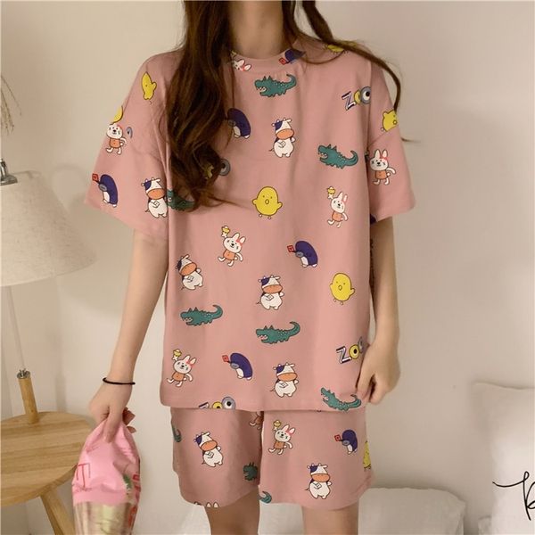 cartoon casual crocodile clothes home furnishing clothing new fashion short sleeve suit pajamas women's pop cute suit home clothes, Blue;red
cartoon casual crocodile clothes home furnishing clothing new fashion short sleeve suit pajamas women's pop cute suit home clothes, Blue;red