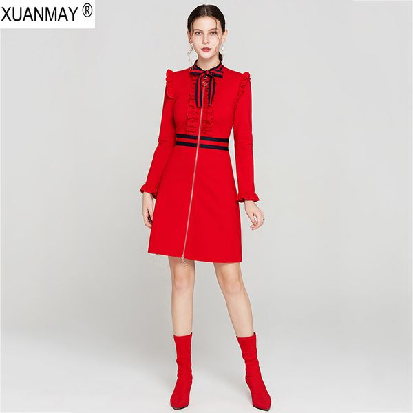 spring women's long sleeve sweater dress brand design office lady zip cardigan knit dress 2020 red spring long sleeve, Black;gray
spring women's long sleeve sweater dress brand design office lady zip cardigan knit dress 2020 red spring long sleeve, Black;gray