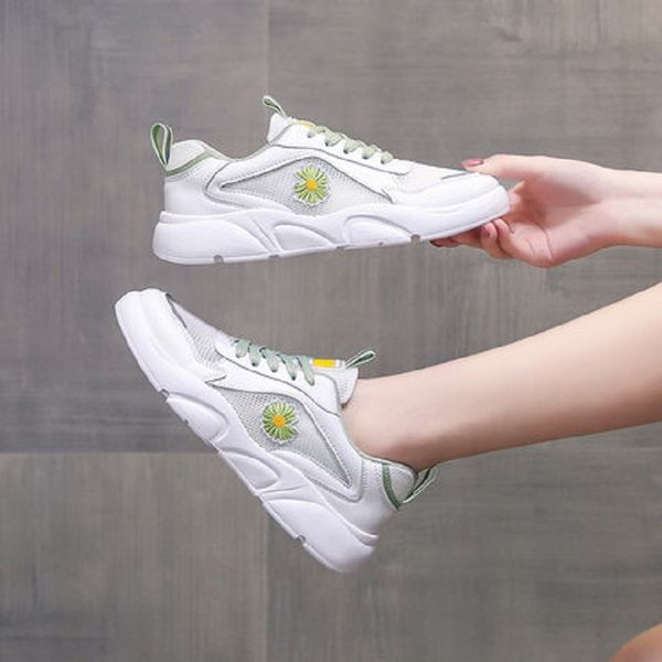 shoes women's white shoes 2020 new summer small daisy mesh breathable thick bottom wild increase sports, Black
shoes women's white shoes 2020 new summer small daisy mesh breathable thick bottom wild increase sports, Black
