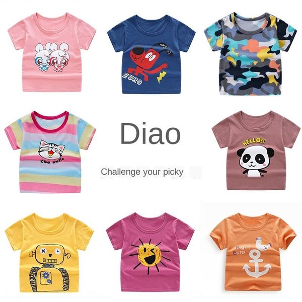 furzb children's pure cotton short-sleeved t-shirt 2019 summer new arrivals t- jacket children's jacket men women zhong xiao tong, Blue
furzb children's pure cotton short-sleeved t-shirt 2019 summer new arrivals t- jacket children's jacket men women zhong xiao tong, Blue