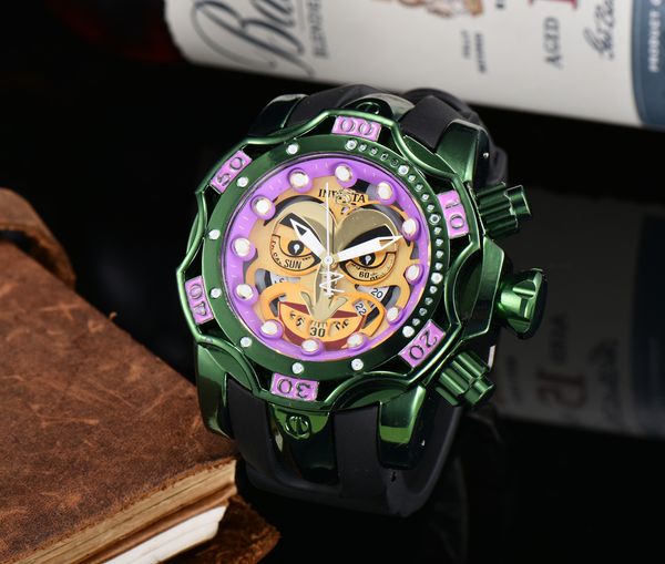 invicta sports casual quartz men's watch royal oak pu with rotating large dial clown pattern, Slivery;brown
invicta sports casual quartz men's watch royal oak pu with rotating large dial clown pattern, Slivery;brown