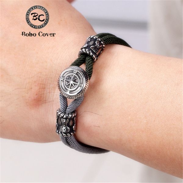 fashion navy compass blue rope charm bracelets women men stainless steel survival luxury accessories couple jewelry dropshipping, Golden;silver
fashion navy compass blue rope charm bracelets women men stainless steel survival luxury accessories couple jewelry dropshipping, Golden;silver