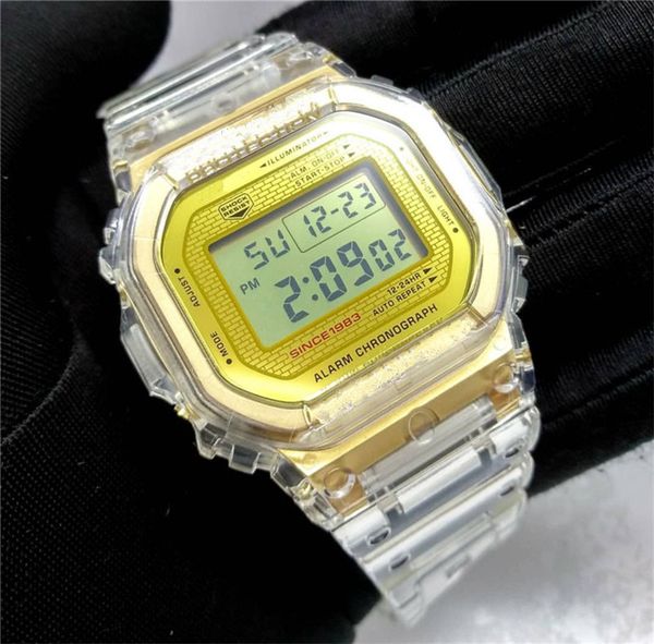 drop shipping transparent strap sport mens watches gold digital chronograph student outdoor wristwatch popular square dail montre de luxe, Slivery;brown
drop shipping transparent strap sport mens watches gold digital chronograph student outdoor wristwatch popular square dail montre de luxe, Slivery;brown