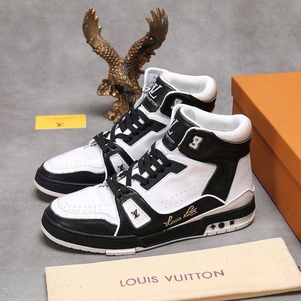 new03 fashion luxury high casual men's shoes design versatile sports shoes outdoor comfortable men's shoes original box packaging, Black
new03 fashion luxury high casual men's shoes design versatile sports shoes outdoor comfortable men's shoes original box packaging, Black