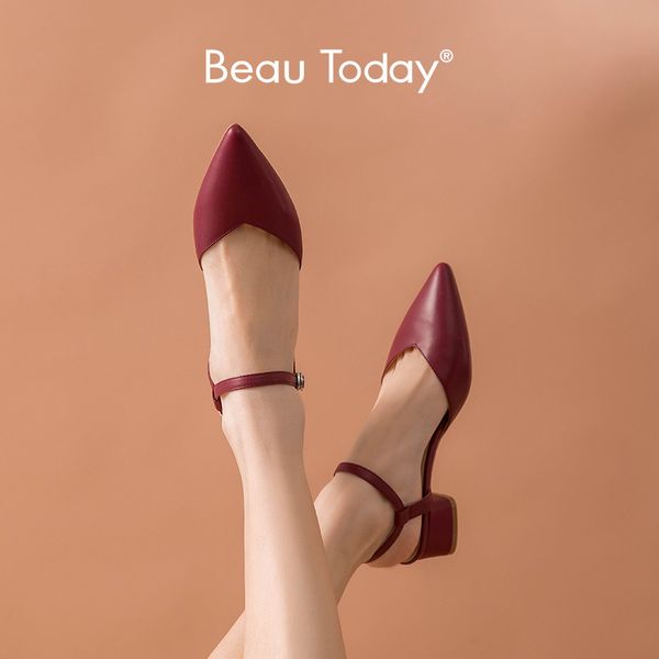 beautoday elegant sandals women genuine calfskin leather pointed toe buckle strap summer ladies mid heel pumps handmade 31063, Black
beautoday elegant sandals women genuine calfskin leather pointed toe buckle strap summer ladies mid heel pumps handmade 31063, Black