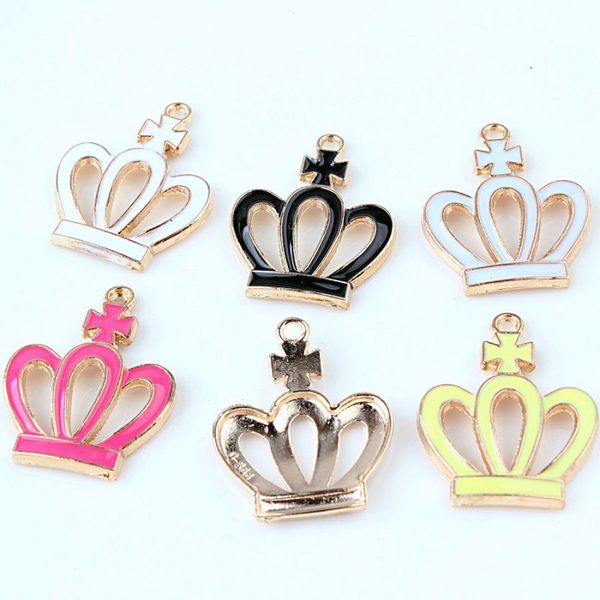 100pcs/lot crown shape drop charms zinc alloy metal enamel charm pendant for diy craft bracelet necklace earrings jewelry making, Bronze;silver
100pcs/lot crown shape drop charms zinc alloy metal enamel charm pendant for diy craft bracelet necklace earrings jewelry making, Bronze;silver