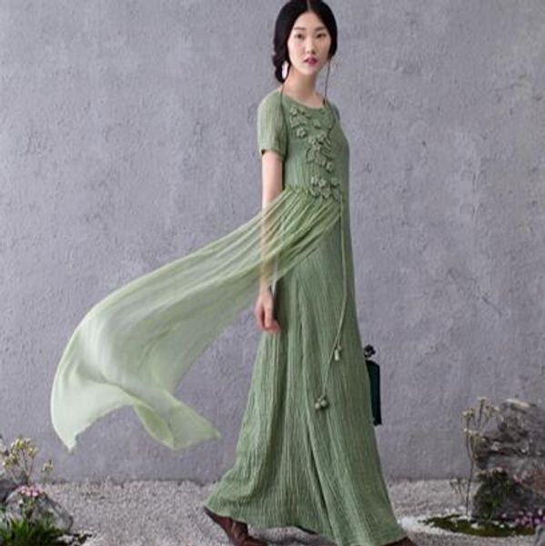 2020 summer dress women plus size maxi dresses embroidery vintage short sleeve vestidos linen cotton dress long robe zn39, Black;gray
2020 summer dress women plus size maxi dresses embroidery vintage short sleeve vestidos linen cotton dress long robe zn39, Black;gray