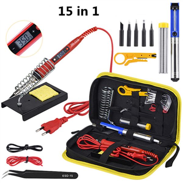 soldering iron kit adjustable temperature 220v 80w lcd solder welding tools ceramic heater soldering tips desoldering pump
soldering iron kit adjustable temperature 220v 80w lcd solder welding tools ceramic heater soldering tips desoldering pump