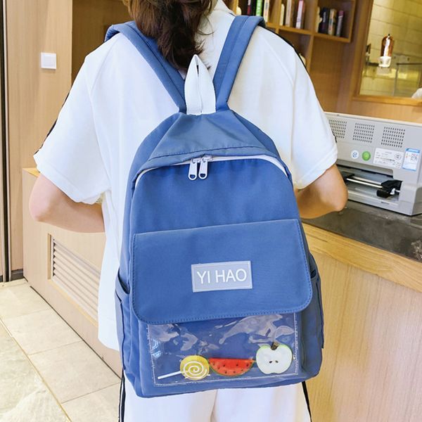 hocodo women backpack cute cartoon schoolbag for teenage girls transparent pocket backpack waterproof nylon female shoulder bags
hocodo women backpack cute cartoon schoolbag for teenage girls transparent pocket backpack waterproof nylon female shoulder bags
