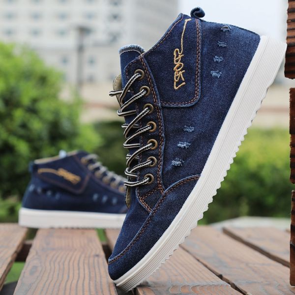 fashion denim canvas men shoes casual men shoes sneakers high man summer breathable plimsolls flats chaussure homme, Black
fashion denim canvas men shoes casual men shoes sneakers high man summer breathable plimsolls flats chaussure homme, Black