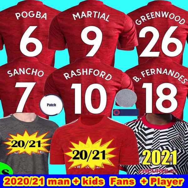 sancho 7 player version rashford fernandes 20 21 manchester soccer united jersey greenwood 2020 2021 football kit shirt man + kids sets, Black;yellow
sancho 7 player version rashford fernandes 20 21 manchester soccer united jersey greenwood 2020 2021 football kit shirt man + kids sets, Black;yellow