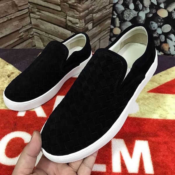 men's woven loafers luxury casual shoes leather one-stretcher shoes designer mens loafers sneaker men, Black
men's woven loafers luxury casual shoes leather one-stretcher shoes designer mens loafers sneaker men, Black