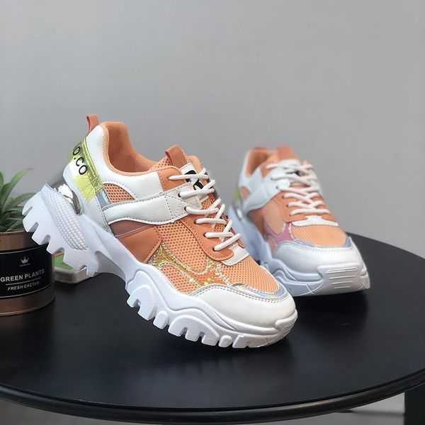 breathable women sports shoes trend fitness women sneakers thick bottom luxury running shoes lace-up rubber walking 35-40
breathable women sports shoes trend fitness women sneakers thick bottom luxury running shoes lace-up rubber walking 35-40