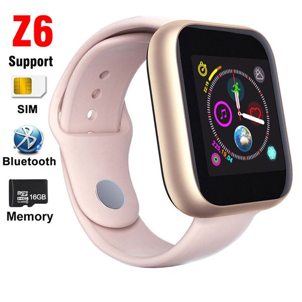 z6 smart watch sim card phone call support tf 16gb memory bluetooth clock sleep monitor contacts music player camera watches for women men
z6 smart watch sim card phone call support tf 16gb memory bluetooth clock sleep monitor contacts music player camera watches for women men