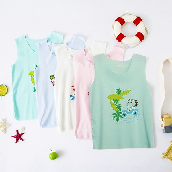 children's traceless t- vest vest summer cartoon printing elastic breathable sleeveless t-shirt base shirt for boys and girls, Blue
children's traceless t- vest vest summer cartoon printing elastic breathable sleeveless t-shirt base shirt for boys and girls, Blue