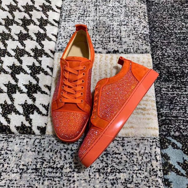 fashion brand low junior sneakers red bottom men's shoes orange suede leather strass casual walking luxury designers outdoor trainers, Black
fashion brand low junior sneakers red bottom men's shoes orange suede leather strass casual walking luxury designers outdoor trainers, Black