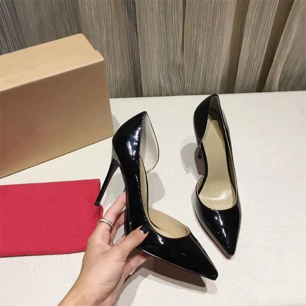 fashion luxury red bottom pumps high heels shoes brand designer pumps women sandals shoes high heels ladies shoes 8.5 cm .5 cm with box, Black
fashion luxury red bottom pumps high heels shoes brand designer pumps women sandals shoes high heels ladies shoes 8.5 cm .5 cm with box, Black