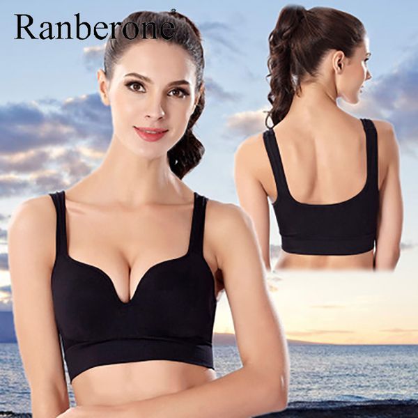gym clothing ranberone 2021 womens athletic vest running fitness bras sports yoga stretch bra push up breathable solid color, White;black
gym clothing ranberone 2021 womens athletic vest running fitness bras sports yoga stretch bra push up breathable solid color, White;black