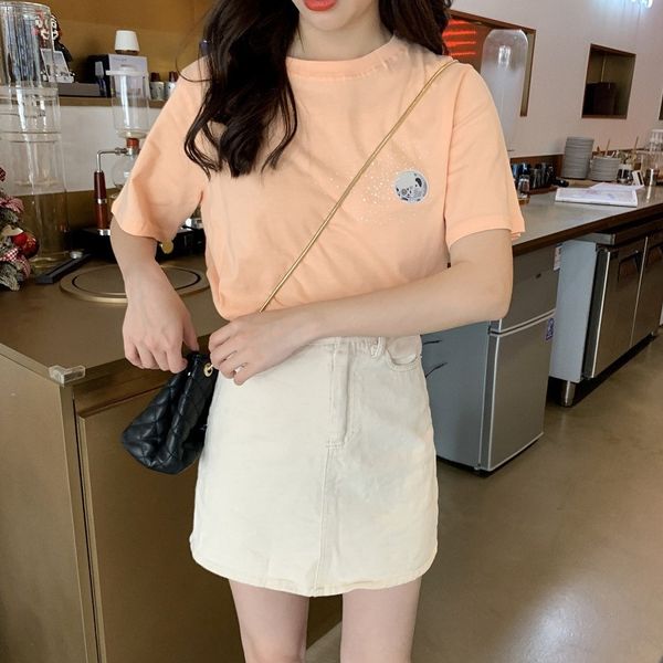 internet celebrity t-shirt women's ins fashion 2019 korean new half sleeve loose super popular cec coat t-shirt short sleeve, White
internet celebrity t-shirt women's ins fashion 2019 korean new half sleeve loose super popular cec coat t-shirt short sleeve, White