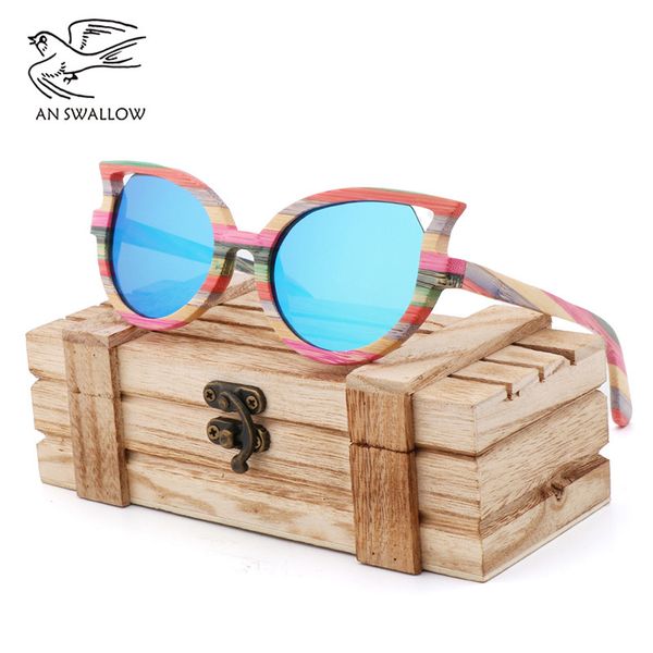 retro polarized women luxury hand-made bamboo butterfly-shaped man womens sunglasses brand designer uv400, White;black
retro polarized women luxury hand-made bamboo butterfly-shaped man womens sunglasses brand designer uv400, White;black