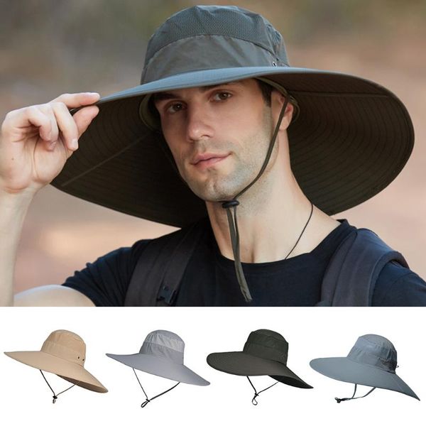 adjustable sun hat with chin strap outdoor summer uv protection wide brim sunhats fishing cap men bucket hats, Black;white
adjustable sun hat with chin strap outdoor summer uv protection wide brim sunhats fishing cap men bucket hats, Black;white