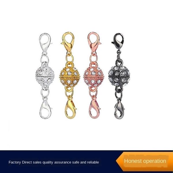 straight magnetic accessories bracelet diamond hand chain necklace buckle spherical diamond magnetic buckle accessories, Silver
straight magnetic accessories bracelet diamond hand chain necklace buckle spherical diamond magnetic buckle accessories, Silver