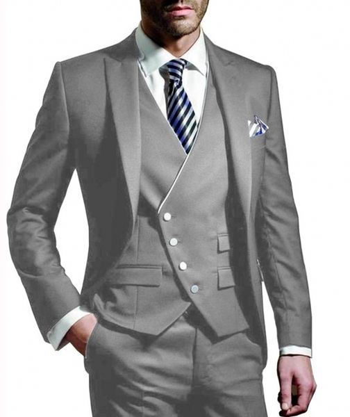 gray 3 piece suit men slim fit notched lable navy groomsuit blazer one button formal business suits tuxedo traje de tres piezas para hombres, Black
gray 3 piece suit men slim fit notched lable navy groomsuit blazer one button formal business suits tuxedo traje de tres piezas para hombres, Black