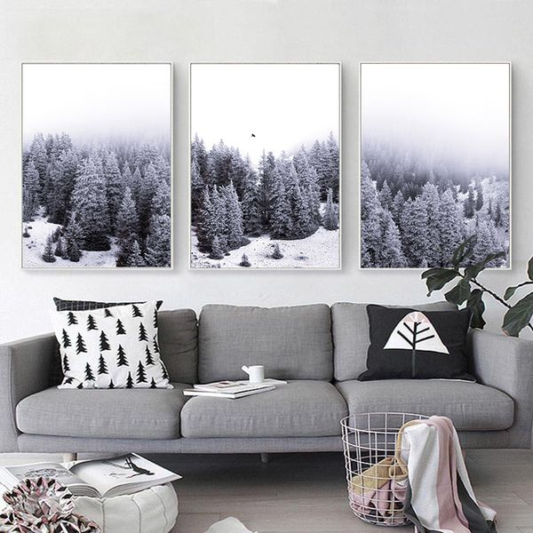 black white winter snow forest landscape canvas poster print minimalist painting wall art decorative picture nordic home decor
black white winter snow forest landscape canvas poster print minimalist painting wall art decorative picture nordic home decor