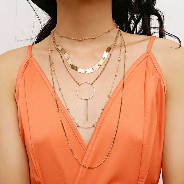 luxury multilayer gold chain necklace jewelry for women personality fashion jewelry gift charming ladies chain pendant necklaces, Silver
luxury multilayer gold chain necklace jewelry for women personality fashion jewelry gift charming ladies chain pendant necklaces, Silver