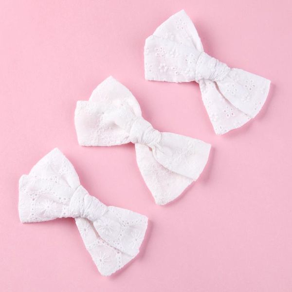 3pcs pure white hollow lace bows hair clips for girls handmade fabric cotton hairpins hand tie baby hair accessories head wear, Slivery;white
3pcs pure white hollow lace bows hair clips for girls handmade fabric cotton hairpins hand tie baby hair accessories head wear, Slivery;white