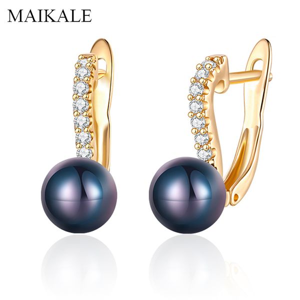 maikale classic black/red pearl earrings for women gold cubic zirconia cz stud earrings with pearls wedding party jewelry gifts, Golden;silver
maikale classic black/red pearl earrings for women gold cubic zirconia cz stud earrings with pearls wedding party jewelry gifts, Golden;silver