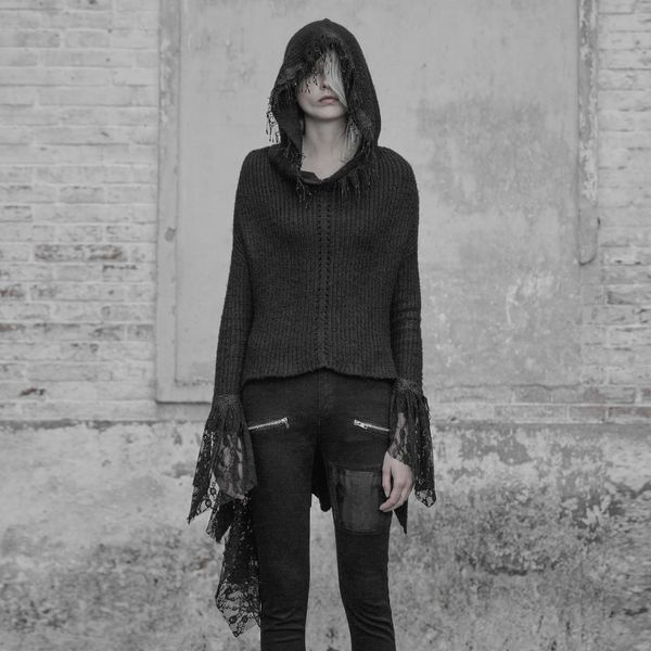 punkrave женского готического dark пуловер свитер street style кисточка кружево hat асимметричная hem хип-хоп с длинным рукавом свитер, White;black
punkrave женского готического dark пуловер свитер street style кисточка кружево hat асимметричная hem хип-хоп с длинным рукавом свитер, White;black