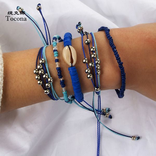 5pcs/sets bracelets blue color multi-layer shell shape design summer bangles jewelry for women men drop shipping 3256, Black
5pcs/sets bracelets blue color multi-layer shell shape design summer bangles jewelry for women men drop shipping 3256, Black