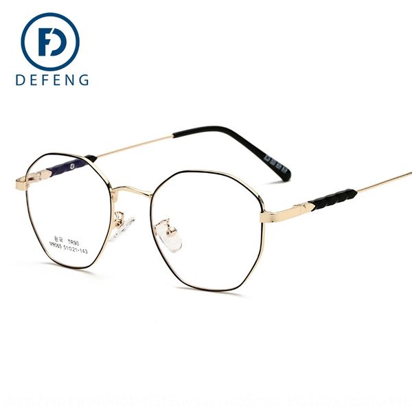 deyi m9065 myopia new metal polygon plain glasses women's myopia glasses frame men's kick-off generation, Silver
deyi m9065 myopia new metal polygon plain glasses women's myopia glasses frame men's kick-off generation, Silver