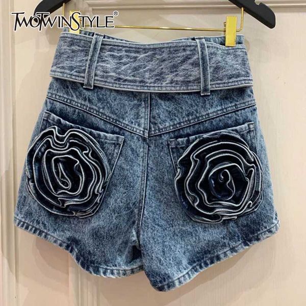 twotwinstyle casual denim women shorts skirts high waist with sashes bow loose short pants female clothing fashion 2020 spring, White;black
twotwinstyle casual denim women shorts skirts high waist with sashes bow loose short pants female clothing fashion 2020 spring, White;black