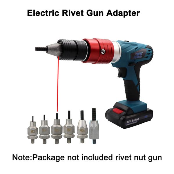 electric rivet nut gun adapter with 3 pcs pull rod riveter riveting head part for rivnut tool accessories m3/m4/m5/m6/m8/m10 nut
electric rivet nut gun adapter with 3 pcs pull rod riveter riveting head part for rivnut tool accessories m3/m4/m5/m6/m8/m10 nut