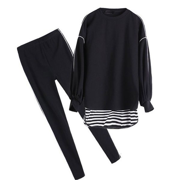 women's sportswear suits girls outdoor sports loose sweater suit long sleeve cotton sweater trousers casual two piece suit, Gray
women's sportswear suits girls outdoor sports loose sweater suit long sleeve cotton sweater trousers casual two piece suit, Gray