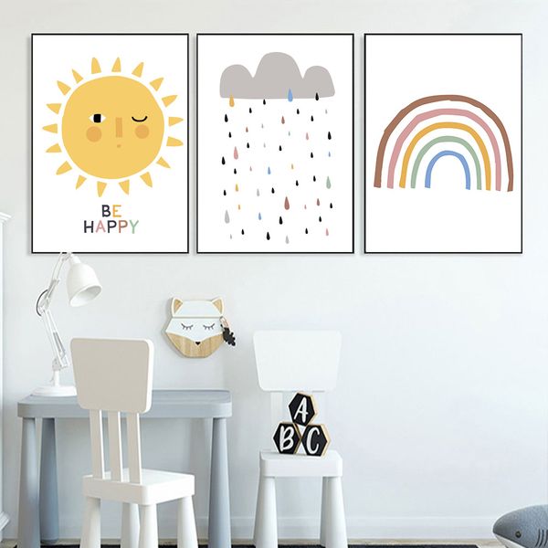 cartoon sun paintings posters rainbow wall prints nursery wall art canvas poster cloud rain pictures nordic kids room decor
cartoon sun paintings posters rainbow wall prints nursery wall art canvas poster cloud rain pictures nordic kids room decor