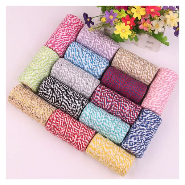 100m 2mm double color braided cord durable christmas gifts eco-friendly string multicolor thread string for tags diy craft ropes
100m 2mm double color braided cord durable christmas gifts eco-friendly string multicolor thread string for tags diy craft ropes