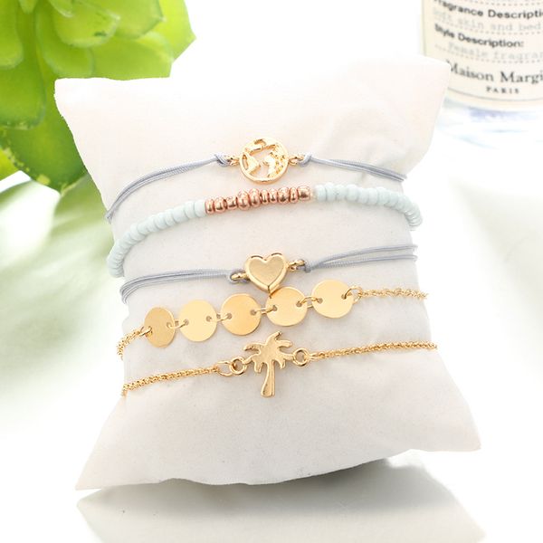 5pcs/set heart multilayer bracelet world map coconut tree bracelet world map bracelets women bracelets fashion jewelry will and sandy gift, Golden;silver
5pcs/set heart multilayer bracelet world map coconut tree bracelet world map bracelets women bracelets fashion jewelry will and sandy gift, Golden;silver