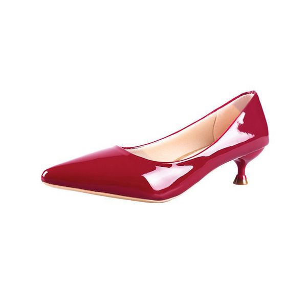 new 3cm pumps pointed middle heel women's low heel shoes with small shoes black patent leather ladies shallow mouth
new 3cm pumps pointed middle heel women's low heel shoes with small shoes black patent leather ladies shallow mouth