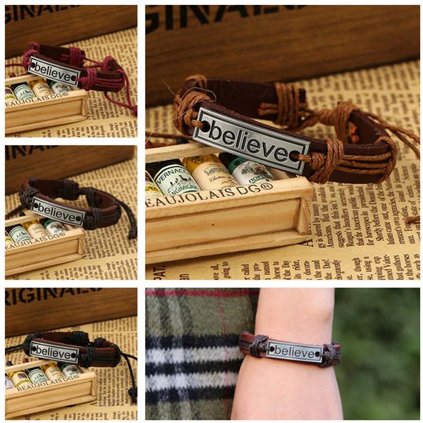 dhl epacket believe alloy leather bracelet european and american men and women leather bracelet djfb64 id, identification jewelry bracelets, Black
dhl epacket believe alloy leather bracelet european and american men and women leather bracelet djfb64 id, identification jewelry bracelets, Black