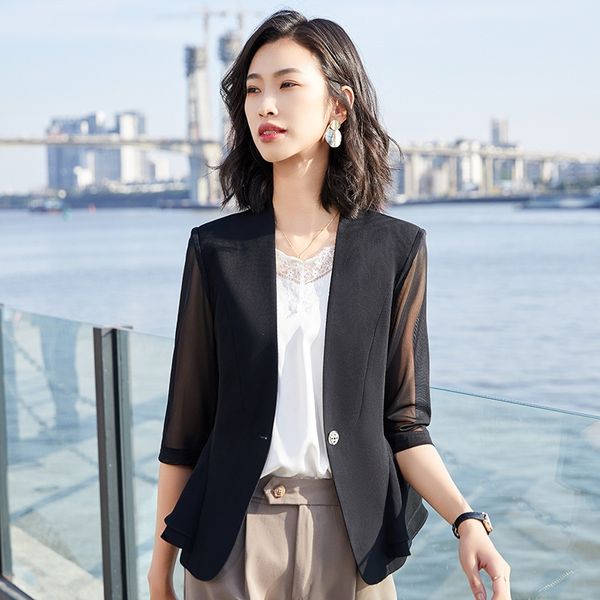 white small suit for women 2020 summer new korean style fashion temperament internet jacket jacket celebrity casual professional suit, White;black
white small suit for women 2020 summer new korean style fashion temperament internet jacket jacket celebrity casual professional suit, White;black