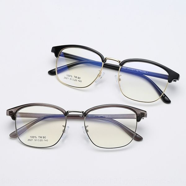 fashion new ultra light tr90 frame glasses glasses comfortable simple metal half frame art academy style men and women same style, Silver
fashion new ultra light tr90 frame glasses glasses comfortable simple metal half frame art academy style men and women same style, Silver