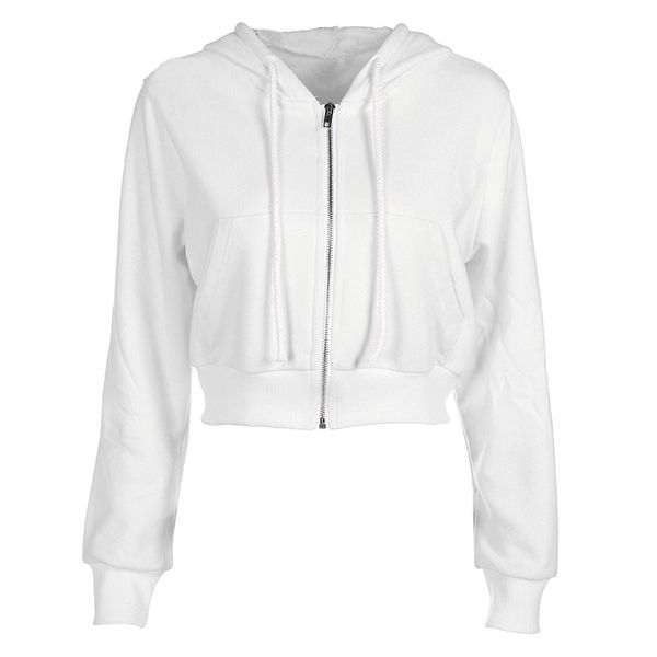 paris girl zip-up autumn winter women hoodies pockets slim crop jacket female clothes drawstring white hoody cotton coats, Black
paris girl zip-up autumn winter women hoodies pockets slim crop jacket female clothes drawstring white hoody cotton coats, Black