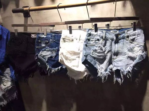 ins spot european and american summer new low waist denim shorts womens slim wide leg burr ripped shorts pants fashion sale, White;black
ins spot european and american summer new low waist denim shorts womens slim wide leg burr ripped shorts pants fashion sale, White;black