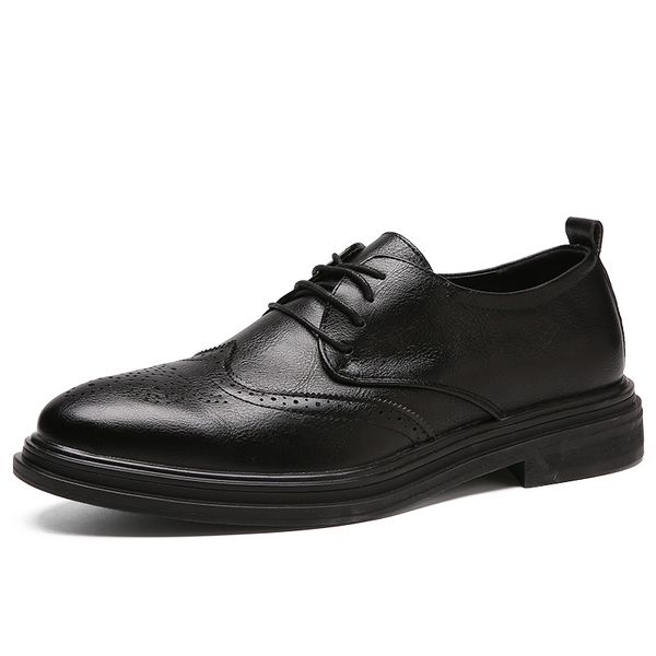 men dress shoes handmade carved brogue style paty leather wedding shoes men flats leather oxfords formal shoes, Black
men dress shoes handmade carved brogue style paty leather wedding shoes men flats leather oxfords formal shoes, Black