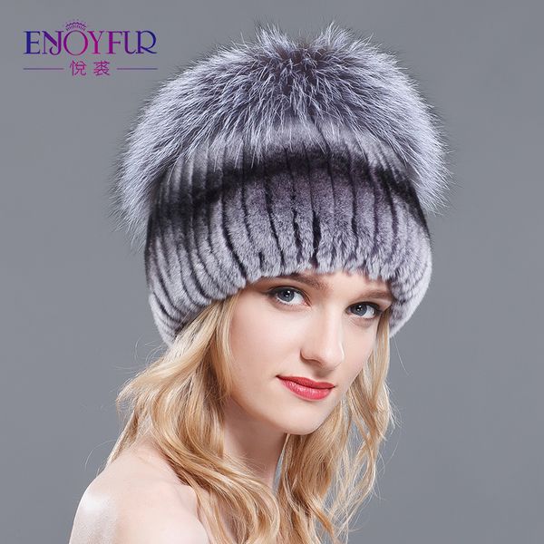 enjoyfur winter fur hats for women real rex fur knitted caps hand sewn fashion warm female outdoor hat new, Blue;gray
enjoyfur winter fur hats for women real rex fur knitted caps hand sewn fashion warm female outdoor hat new, Blue;gray