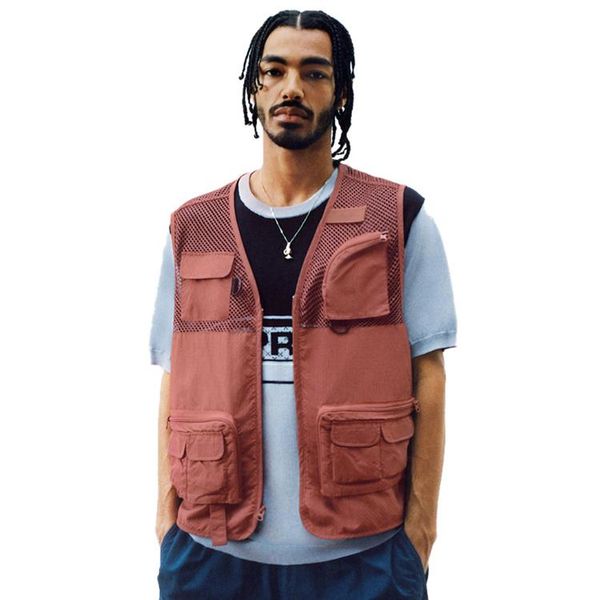 18ss mesh cargo vest network noodles pocket function work clothes reporter vest outdoors more function jacket hfwpjk137, Black;brown
18ss mesh cargo vest network noodles pocket function work clothes reporter vest outdoors more function jacket hfwpjk137, Black;brown