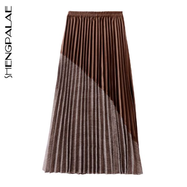 shengpalae new 2020 autumn vintage style women patchwork ankle-length personality empire waist loose pleated skirt tide fq894, Black
shengpalae new 2020 autumn vintage style women patchwork ankle-length personality empire waist loose pleated skirt tide fq894, Black